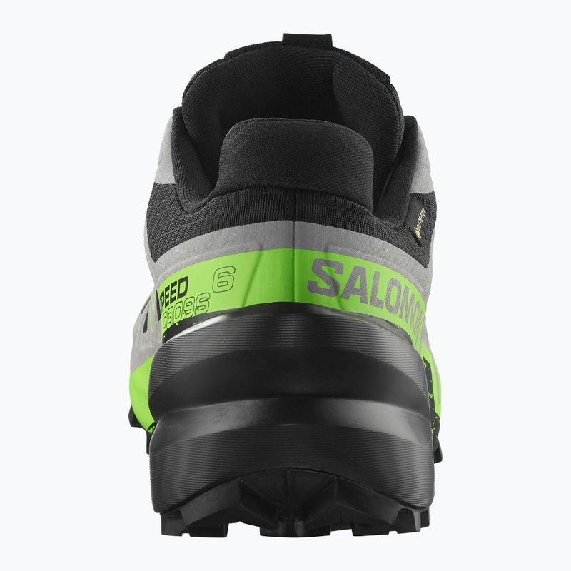 Scarpe da corsa da uomo Salomon Speedcross 6 GTX black/alloy/green gecko 5