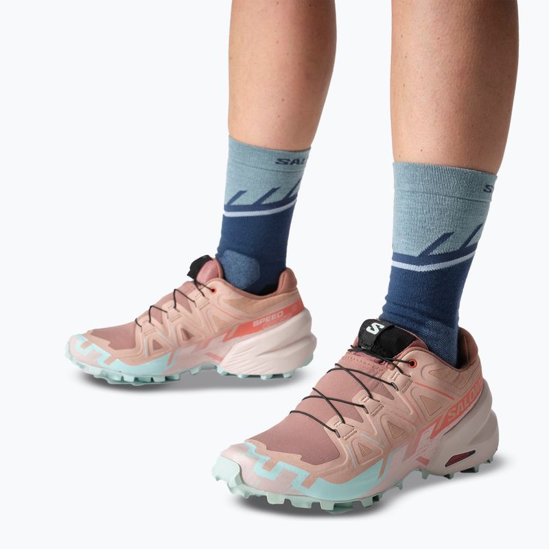 Scarpe da corsa da donna Salomon Speedcross 6 mahogany rose/hushed violet/iced aqua 9