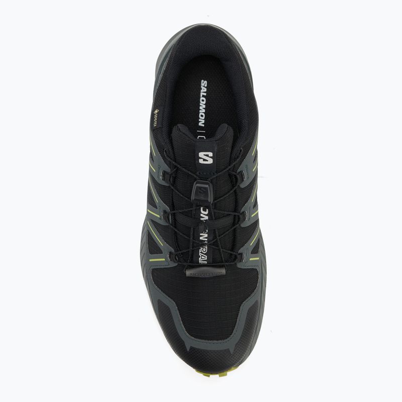 Scarpe da corsa da uomo Salomon Speedcross Peak GTX black/urban chic/dark citron 5
