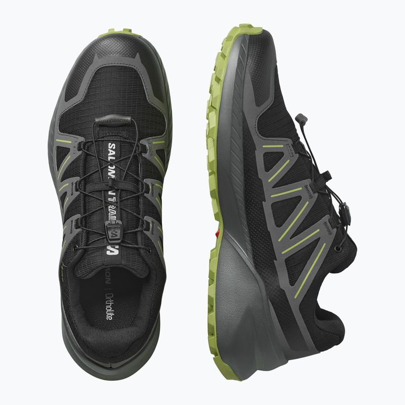 Scarpe da corsa da uomo Salomon Speedcross Peak GTX black/urban chic/dark citron 8