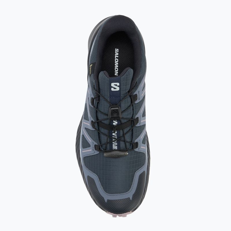 Scarpe da corsa da donna Salomon Speedcross Peak GTX notti blu / grisaglia / nirvana 5