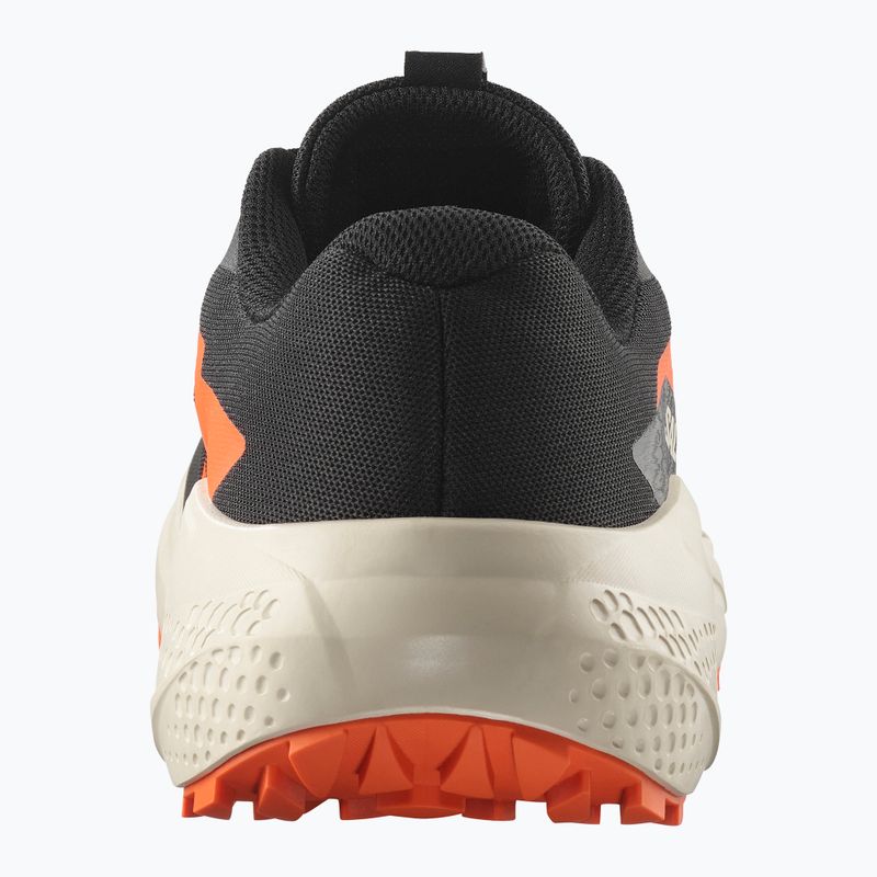 Scarpe da corsa da uomo Salomon Alphaglide nero/giorno di pioggia/arancione rosso 4