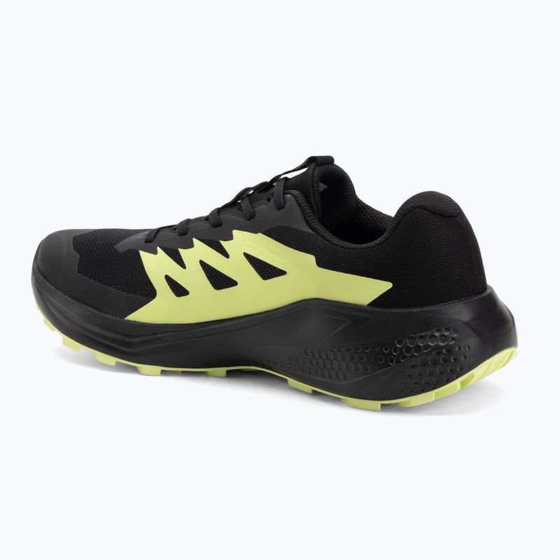 Scarpe da corsa da uomo Salomon Alphaglide GTX nero/alloy/verde acuto 3
