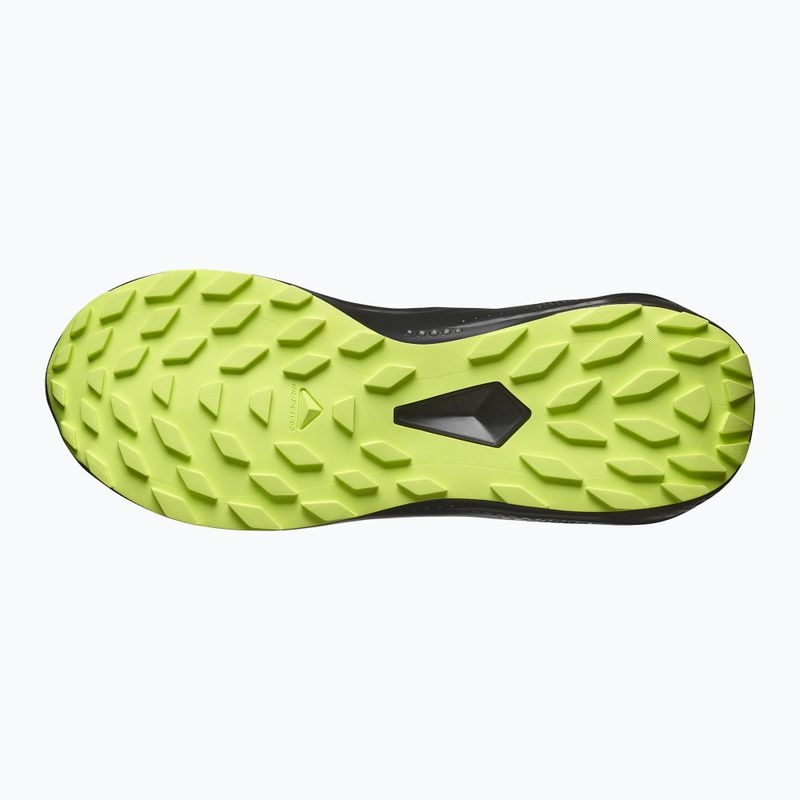 Scarpe da corsa da uomo Salomon Alphaglide GTX nero/alloy/verde acuto 4
