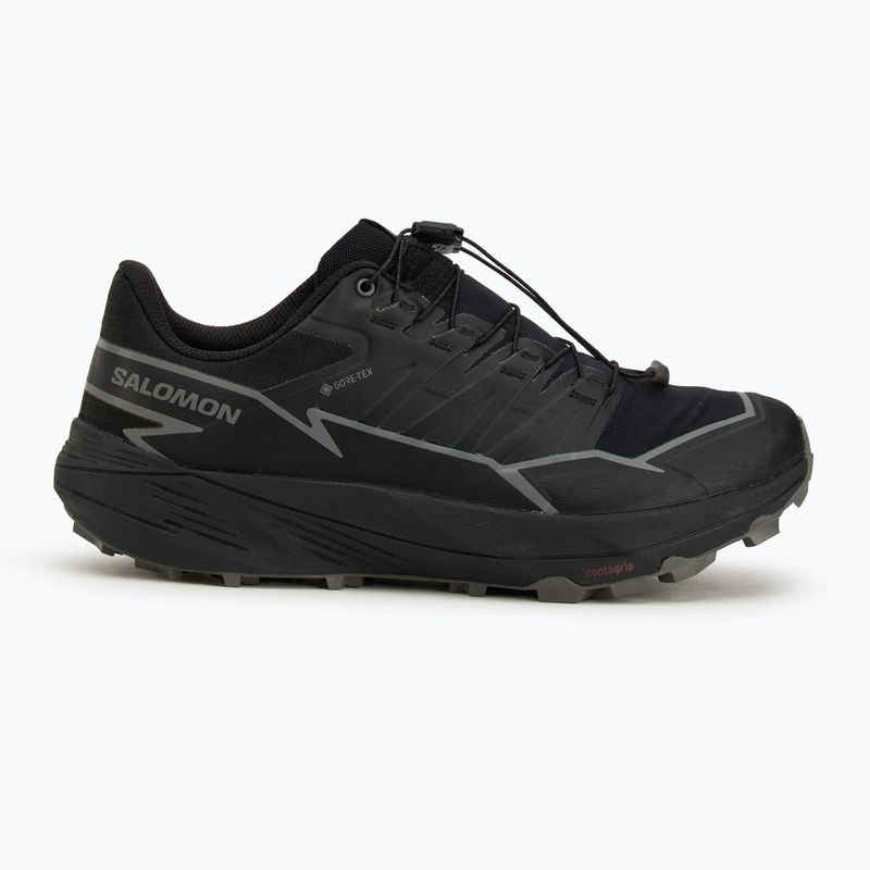 Scarpe da corsa da uomo Salomon Thundercross GTX nero/bianco 2