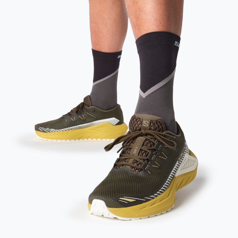 Salomon Drx Defy GRVL scarpe da corsa uomo wren/senape piccante/vanilla ice 10