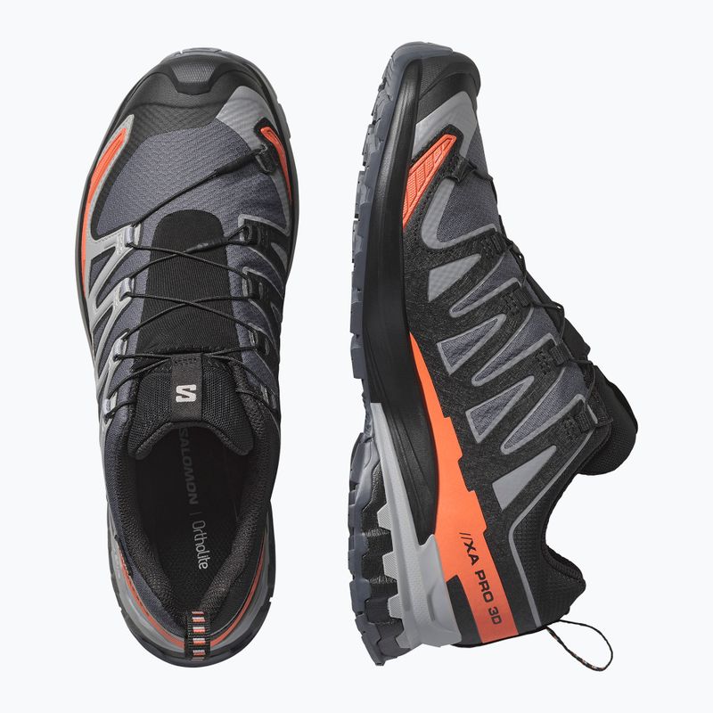Scarpe da corsa da uomo Salomon XA PRO 3D V9 GTX turbulence/nero/ocra bruciato 5