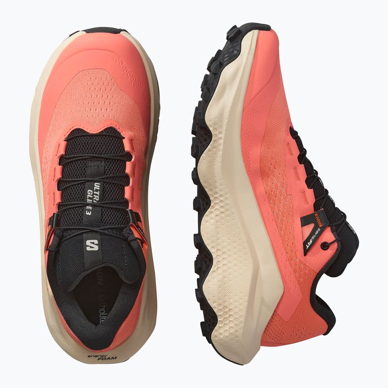 Scarpe da corsa da donna Salomon Ultra Glide 3 fusion coral/tender peach/black 13