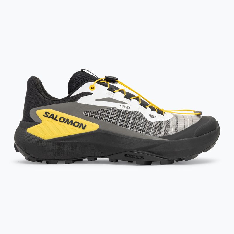 Salomon Genesis scarpe da corsa uomo nero/bianco/limone 2