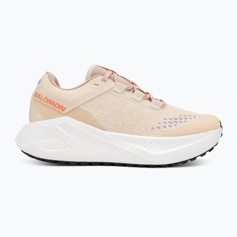 Scarpe running donna Salomon Aero Glide 3 Gravel Shortbread/White/Fusion Coral 2