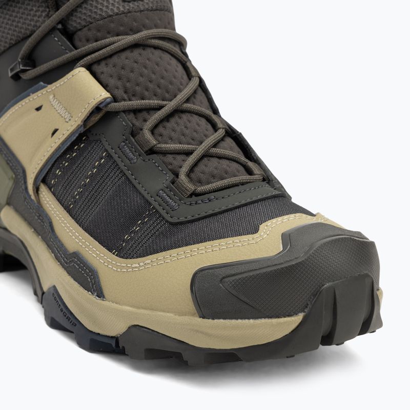 Scarpe da trekking da uomo Salomon X Ultra 5 MID GTX torba / grigio verde / blu notte 7