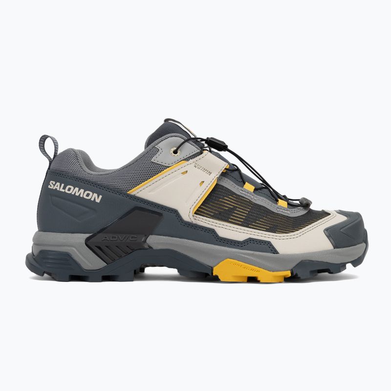 Scarpe da trekking da uomo Salomon X Ultra 5 monument / turbul / senape piccante 2