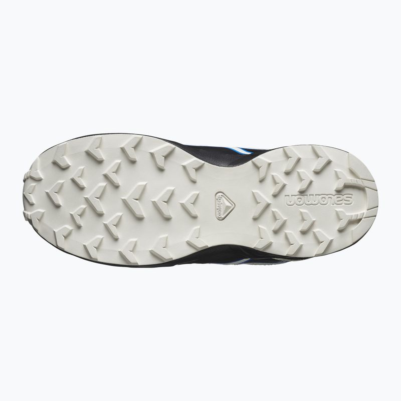 Scarpe da corsa per bambini Salomon Speedcross Waterproof nero/vaniglia ghiaccio/blu francese 11