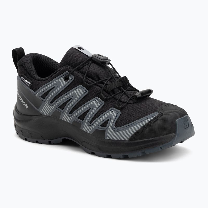 Scarpe da trekking per bambini Salomon XA Pro 3D V8 Waterproof nero/turbulence/quarry