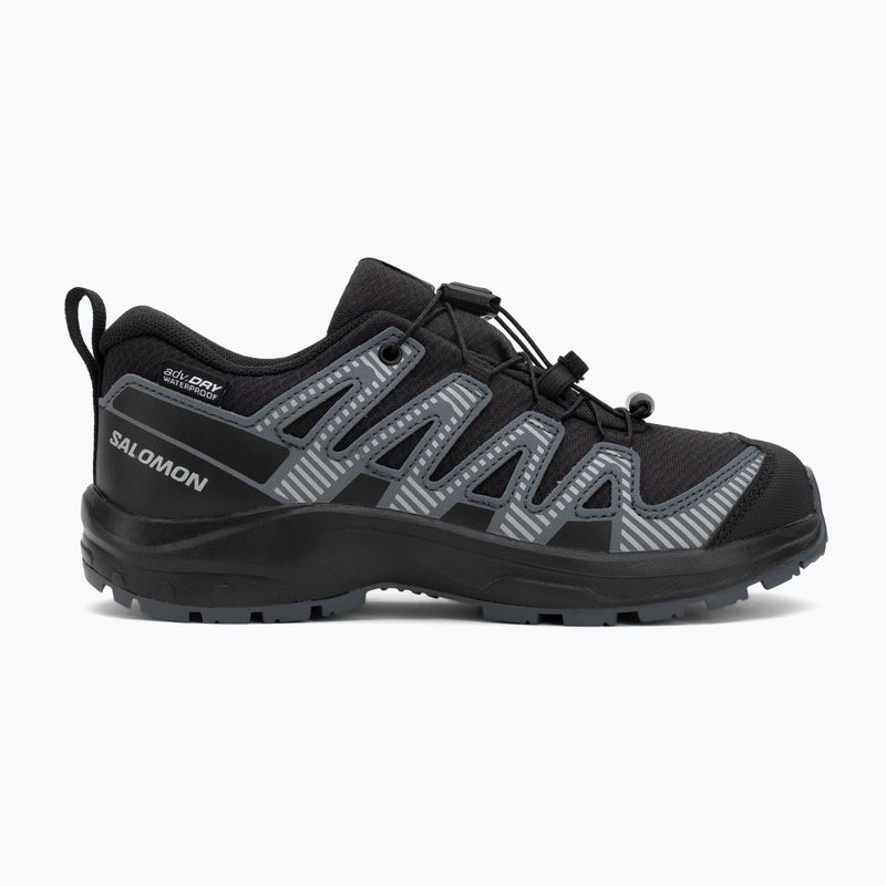 Scarpe da trekking per bambini Salomon XA Pro 3D V8 Waterproof nero/turbulence/quarry 2