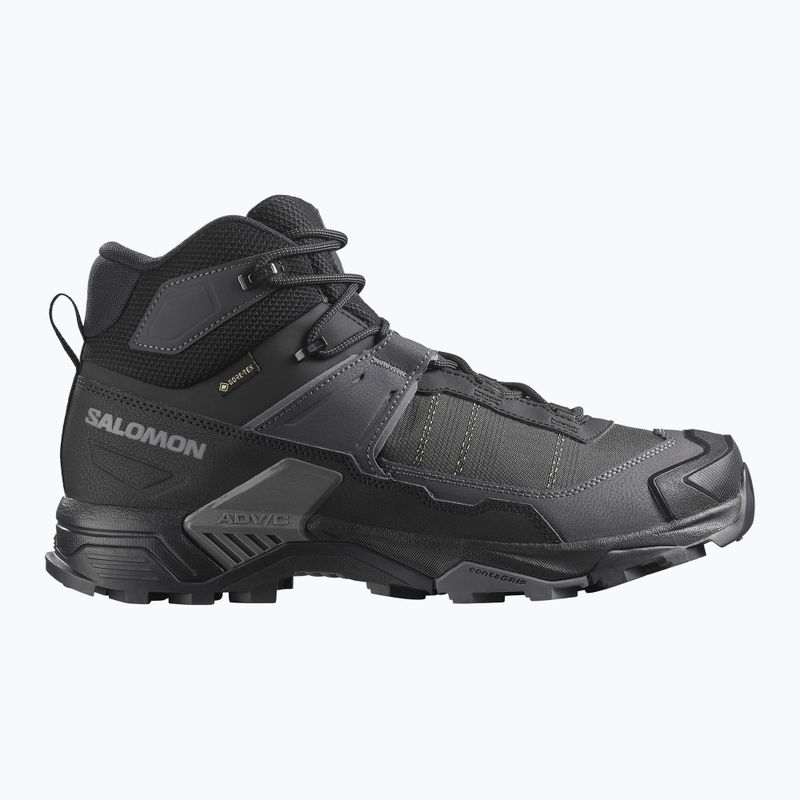 Scarpe da trekking uomo Salomon X Ultra 5 MID Wide GTX black/asphalt/castlerock 8