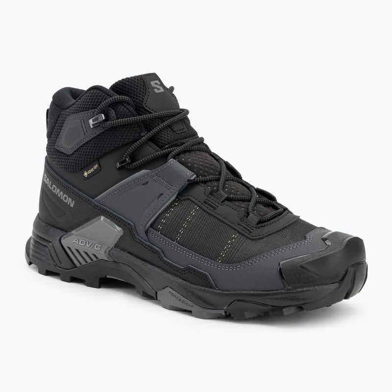 Scarpe da trekking da uomo Salomon X Ultra 5 MID Wide GTX nero/asfalto