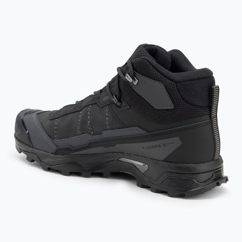 Scarpe da trekking da uomo Salomon X Ultra 5 MID Wide GTX nero/asfalto 3