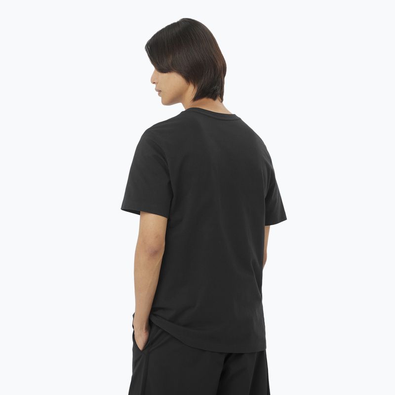 Salomon Big Logo Tee uomo nero profondo 2