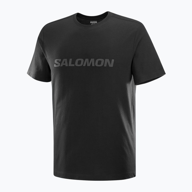 Salomon Big Logo Tee uomo nero profondo 4