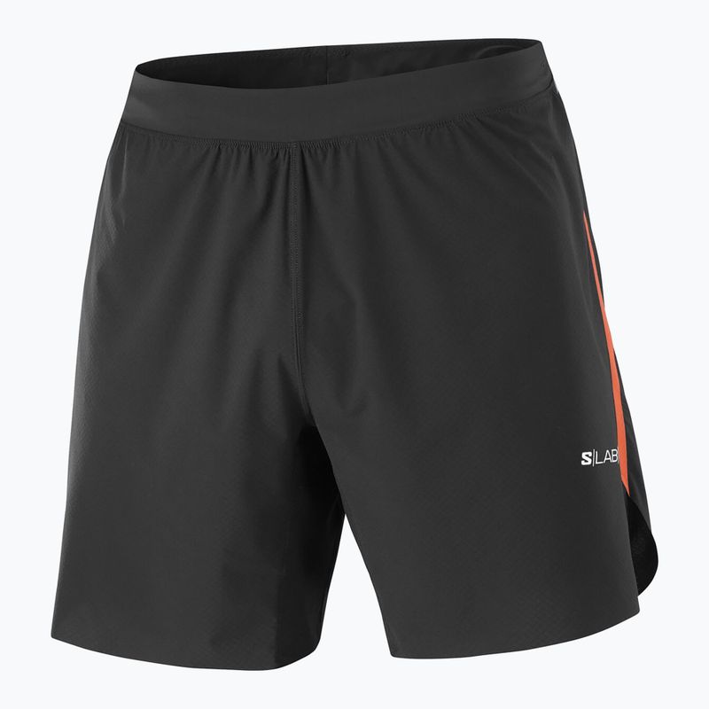 Pantaloncini da corsa Salomon S/Lab Speed Spl 7" nero profondo/rosso fuoco da uomo 6