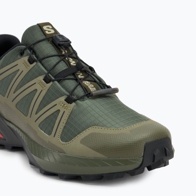 Scarpe da corsa da uomo Salomon Speedcross Peak olive night/deep lichen green/black 8