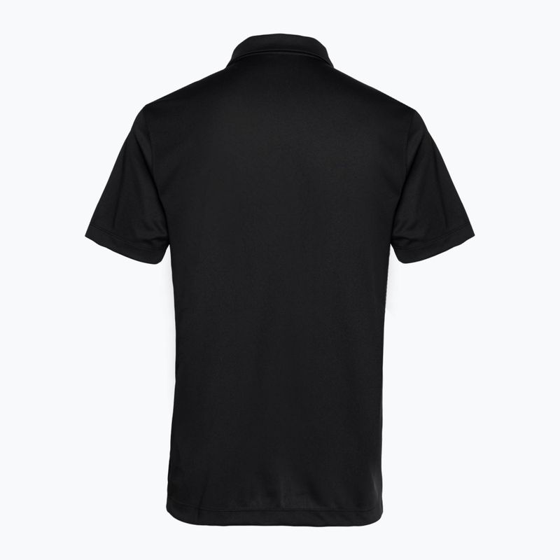 Polo Nike Court Dri-Fit da uomo, tinta unita, bianco e nero 2