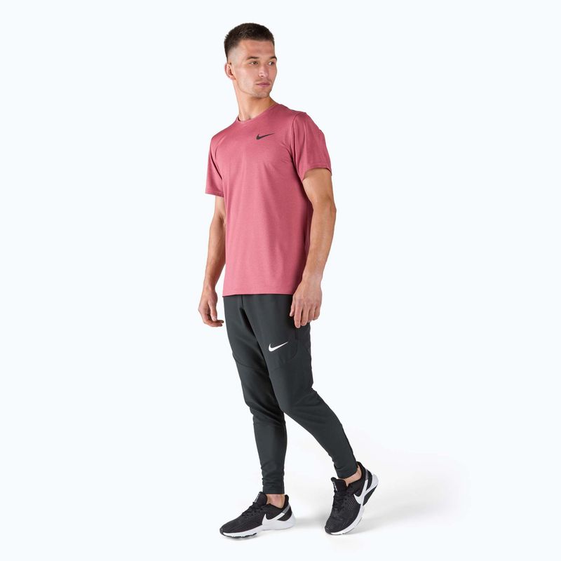 Maglia da allenamento da uomo Nike Hyper Dri-Fit Top melograno/archeo rosa/htr/nero 2