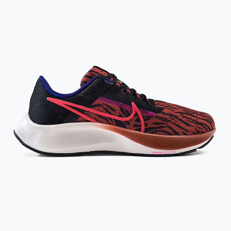 Nike Air Zoom Pegasus 38 donne scarpe da corsa alba bruciata/abanero rosso/nero/fantasma 2