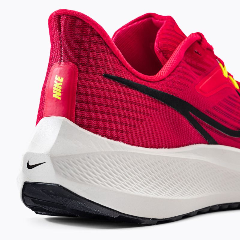 Uomo Nike Air Zoom Pegasus 39 sirena rosso / nero / rosso clay / fantasma scarpe da corsa 8