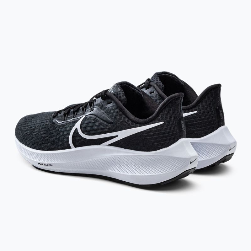 Scarpe da corsa donna Nike Air Zoom Pegasus 39 nero/bianco/grigio fumo scuro 3