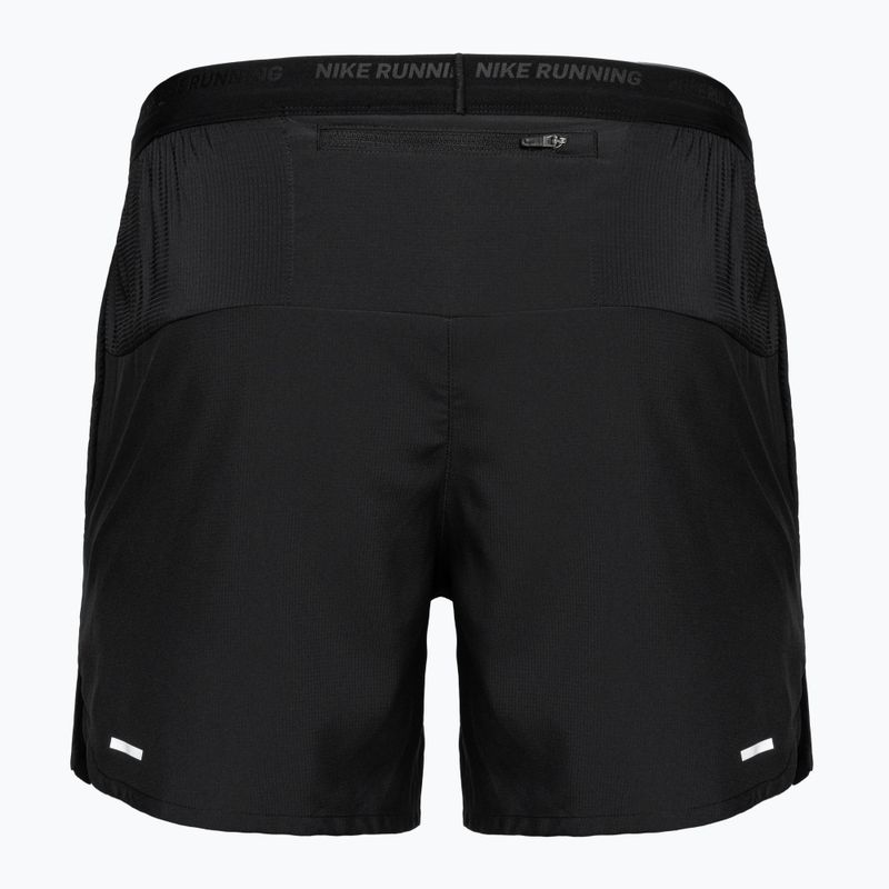 Pantaloncini da corsa da uomo Nike Dri-Fit Stride 5" Slip-Lined nero/nero 2