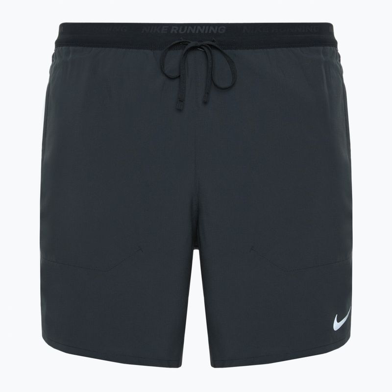 Pantaloncini da corsa Nike Dri-FIT Stride da uomo nero / nero / nero / argento riflettente