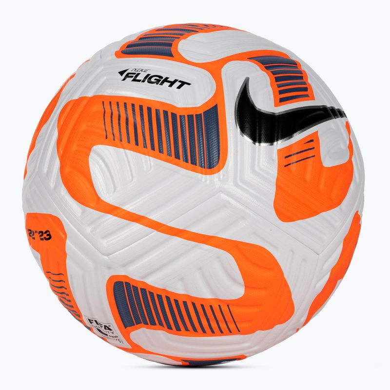 Nike volo bianco / totale arancione / nero calcio dimensioni 5 2