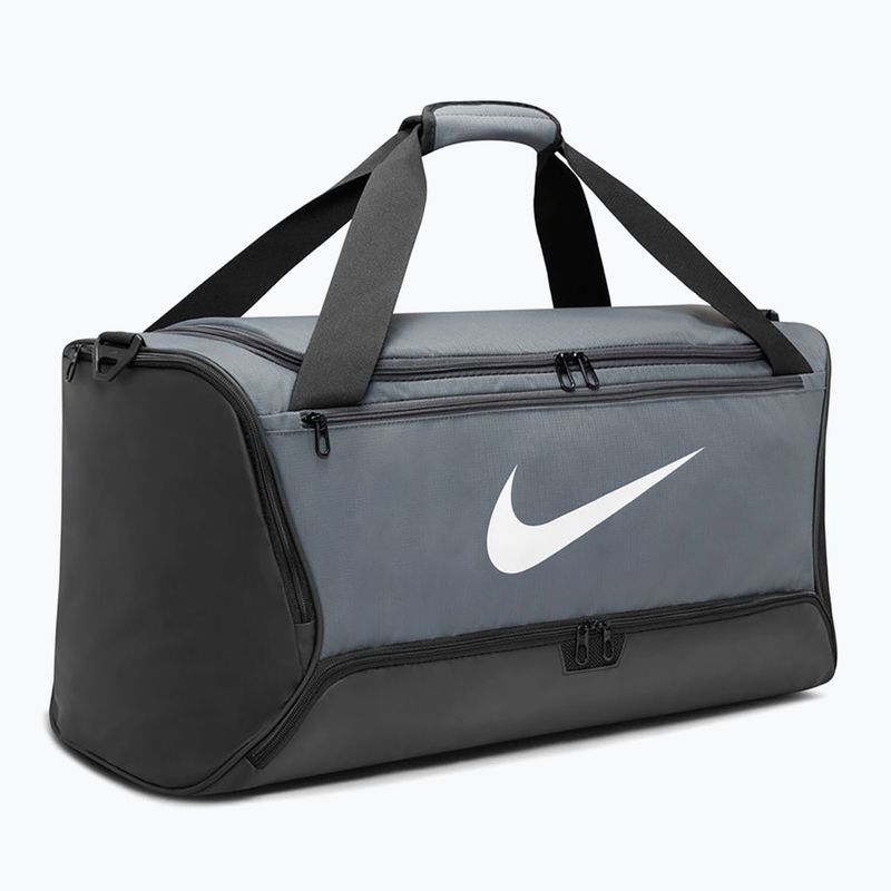 Borsa da allenamento Nike Brasilia 9.5 60 l grigio/bianco 3