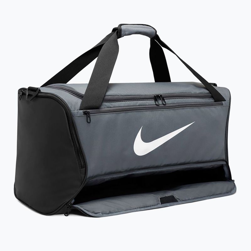 Borsa da allenamento Nike Brasilia 9.5 60 l grigio/bianco 5