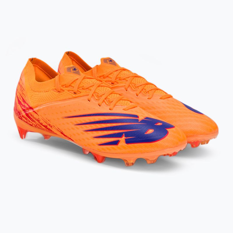 Scarpe da calcio New Balance uomo Furon V6+ Destroy FG impulso/arancione vibrante 4