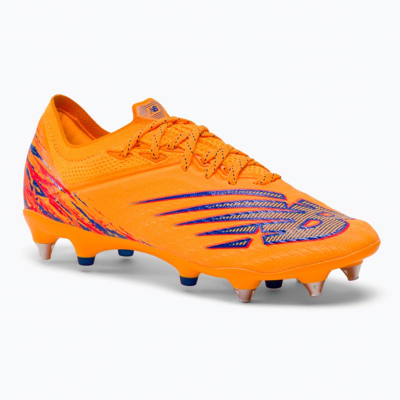 Scarpe da calcio da uomo New Balance Furon V6+ Pro SG impulso/arancio vibrante