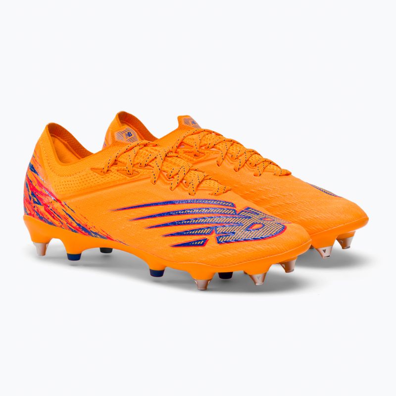 Scarpe da calcio da uomo New Balance Furon V6+ Pro SG impulso/arancio vibrante 4