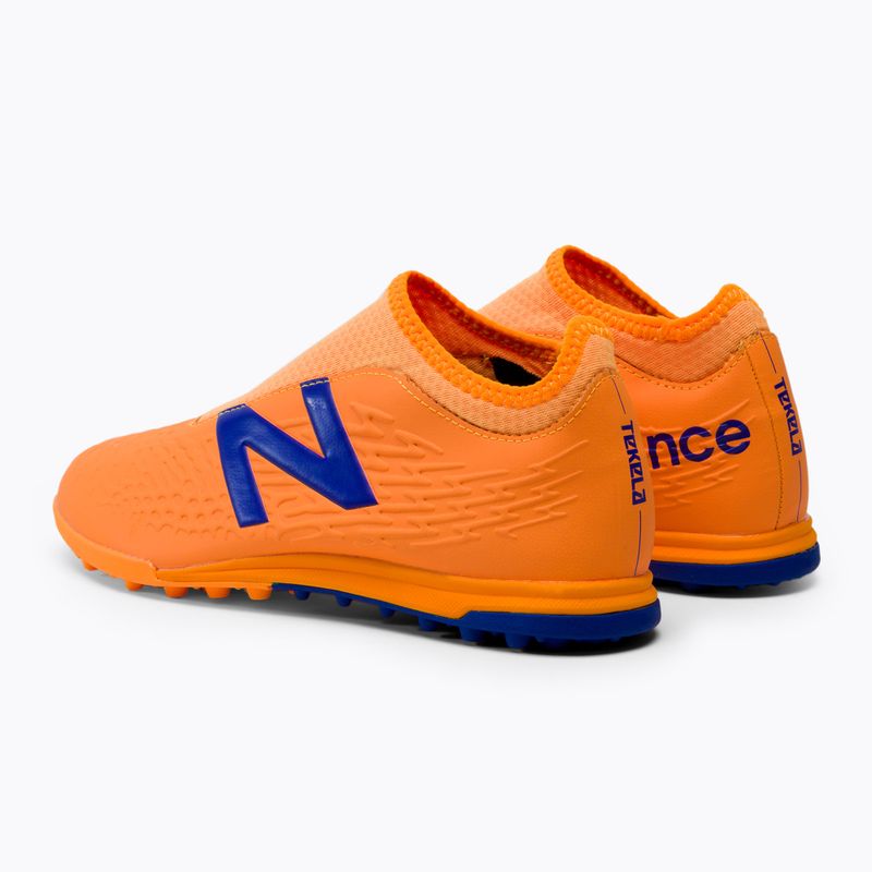 Scarpe da calcio per bambini New Balance Tekela V3+ Magique JNR TF impulso/arancio vibrante 3