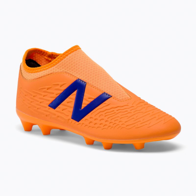 Scarpe da calcio per bambini New Balance Tekela V3+ Magique JNR FG impulso/arancio vibrante
