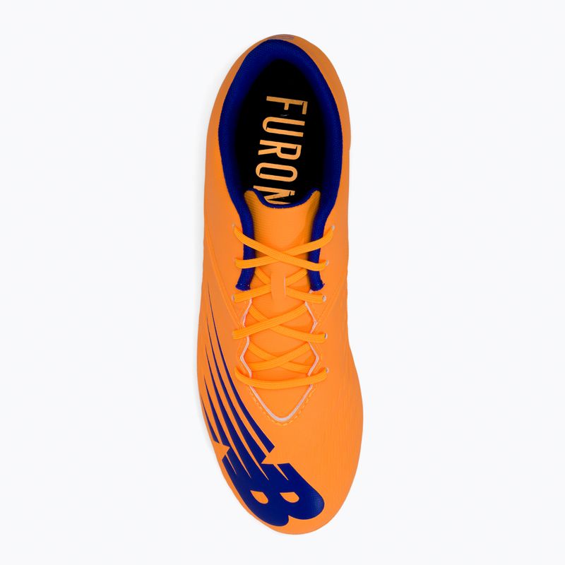 Scarpe da calcio per bambini New BalanceFuron V6+ Dispatch JNR FG impulso/arancio vibrante 6