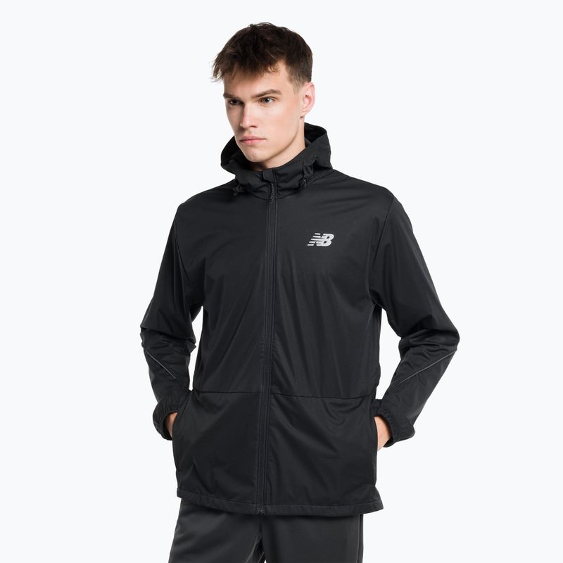 New Balance Impact Run Water Defy, giacca da corsa da uomo, nero