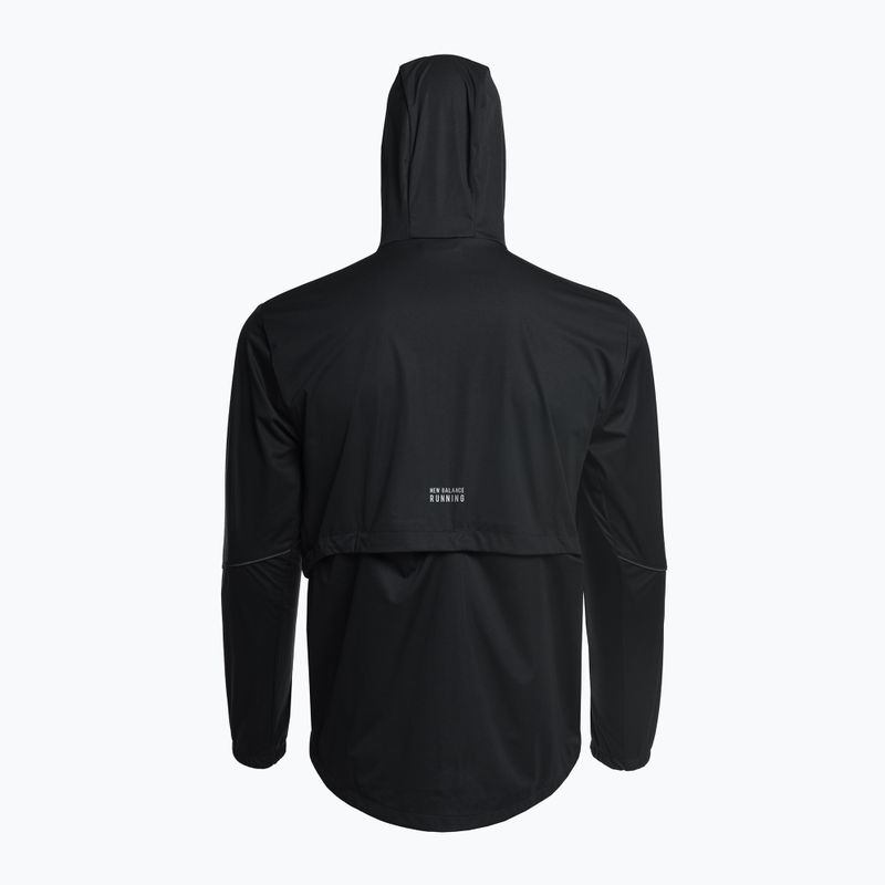 New Balance Impact Run Water Defy, giacca da corsa da uomo, nero 7