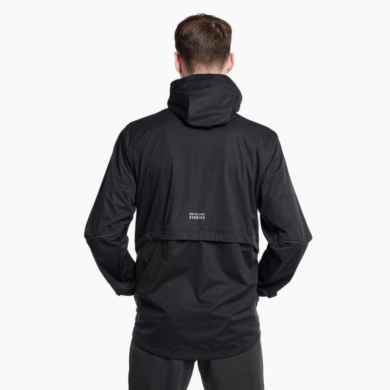 New Balance Impact Run Water Defy, giacca da corsa da uomo, nero 3