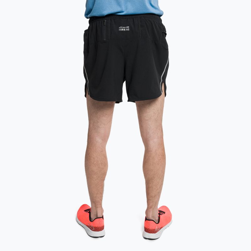 Pantaloncini da corsa New Balance Impact Run 5" da uomo, nero 3