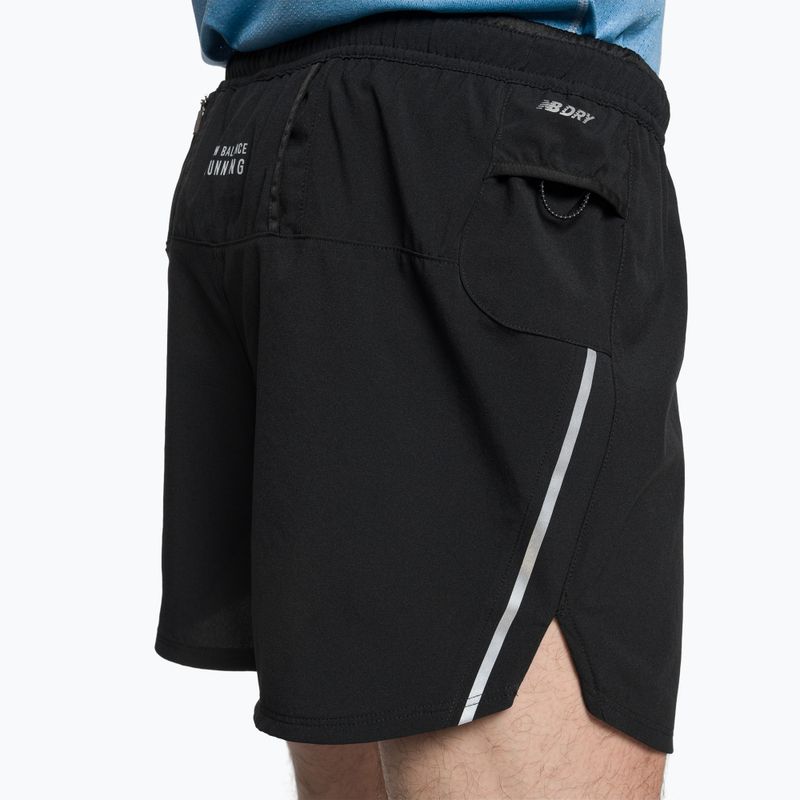 Pantaloncini da corsa New Balance Impact Run 5" da uomo, nero 4