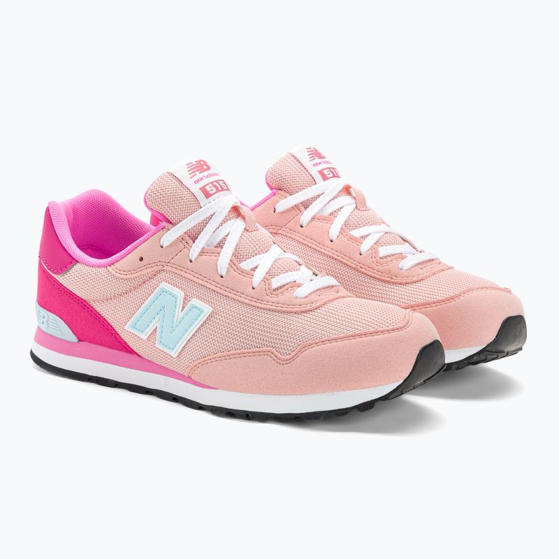 Scarpe New Balance 515 rosa per bambini 4