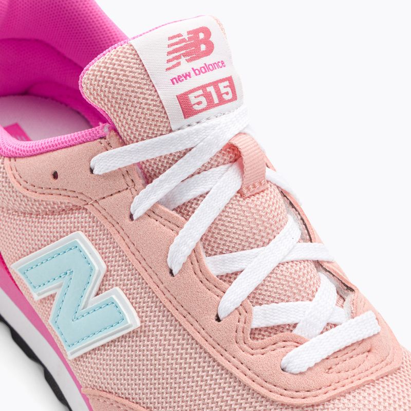 Scarpe New Balance 515 rosa per bambini 8