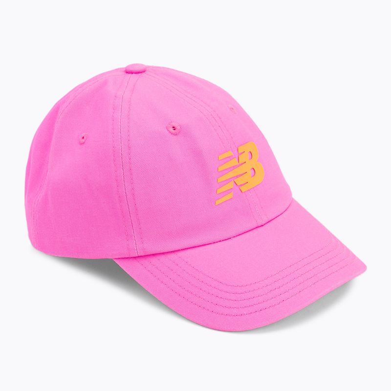 Berretto da baseball rosa New Balance 6-Panel Curved Brim Snap Back da donna